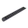 MP SET 6 SLITTE 20mm IN POLIMERO PER KEYMOD E M-LOK NERO (MP2013-B)