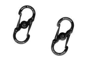 Nite Ize S-Biner Stainless Steel MicroLock 2pcs Black