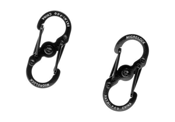 Nite Ize S-Biner Stainless Steel MicroLock 2pcs Black