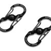 Nite Ize S-Biner Stainless Steel MicroLock 2pcs Black
