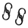 Nite Ize S-Biner Stainless Steel MicroLock 2pcs Black