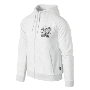 Old School Hoodie - Fullzip - Light Grey Melange Old School Hoodie - Fullzip - Light Grey Melange