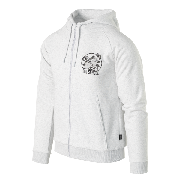 Old School Hoodie - Fullzip - Light Grey Melange