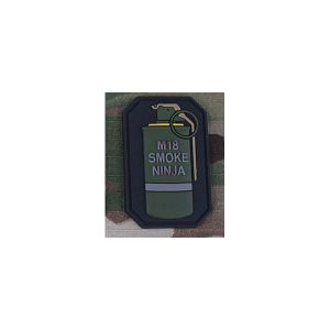 PATCH IN PVC M18 SMOKE NINJA (EM5525C) PATCH IN PVC M18 SMOKE NINJA (EM5525C)