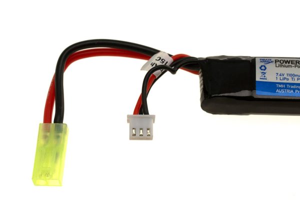 Pirate Arms Lipo 7.4V 1100mAh 20C Stock Tube Type Black
