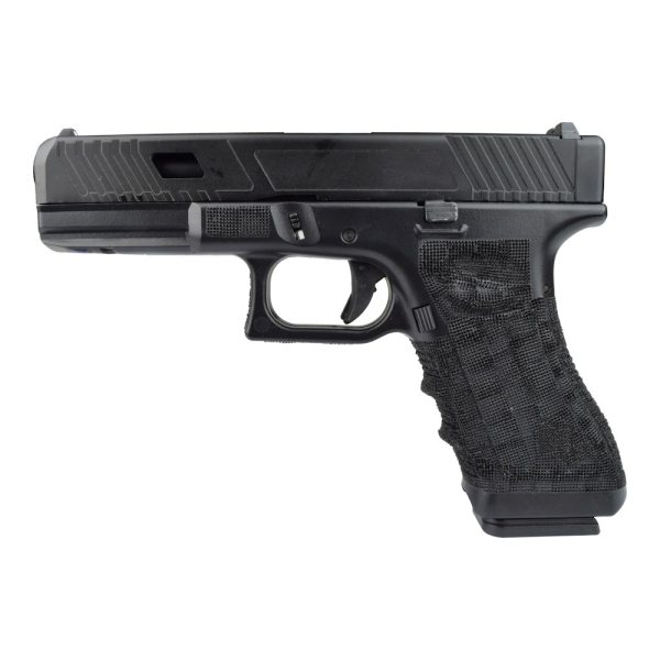 PISTOLA A GAS SCARRELLANTE HALF-METAL IMPUGNATURA ZIGRINATA NERA (VG1-B) PISTOLA A GAS SCARRELLANTE HALF-METAL IMPUGNATURA ZIGRINATA NERA (VG1-B)
