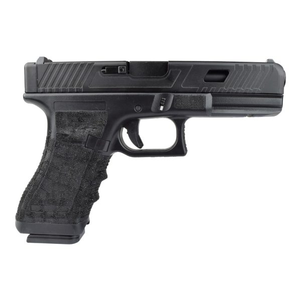 PISTOLA A GAS SCARRELLANTE HALF-METAL IMPUGNATURA ZIGRINATA NERA (VG1-B) PISTOLA A GAS SCARRELLANTE HALF-METAL IMPUGNATURA ZIGRINATA NERA (VG1-B)