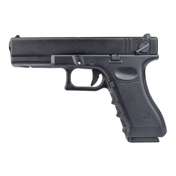 PISTOLA A GAS SCARRELLANTE HALF-METAL SEMI/FULL AUTO NERA (VG1-A)