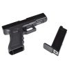 PISTOLA A GAS SCARRELLANTE HALF-METAL SEMI/FULL AUTO NERA (VG1-A)