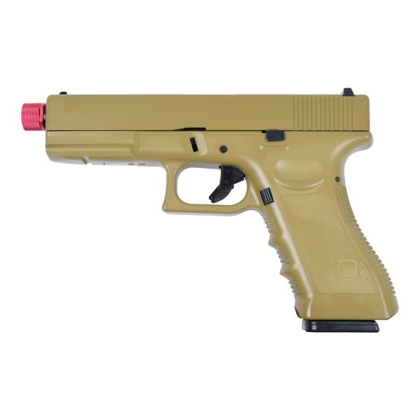 PISTOLA A GAS SCARRELLANTE HALF-METAL TAN (VG1-T) PISTOLA A GAS SCARRELLANTE HALF-METAL TAN (VG1-T)