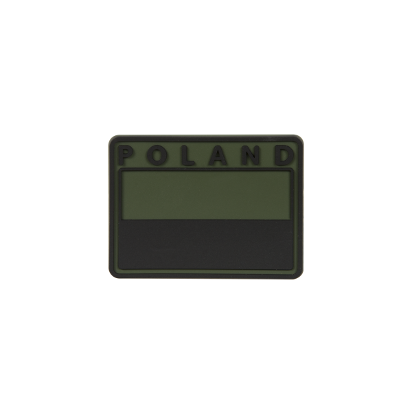 POLISH Subdued Flag Patch POLAND - Olive Green