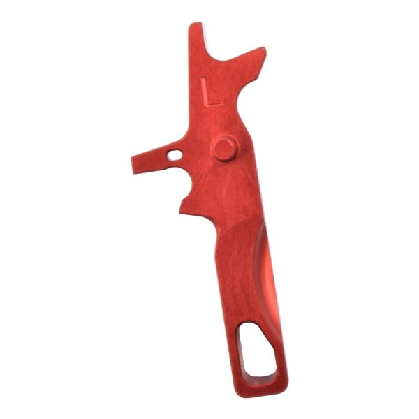 RETROARMS GRILLETTO CNC AR15 TIPO L ROSSO (RA-7461) RETROARMS GRILLETTO CNC AR15 TIPO L ROSSO (RA-7461)