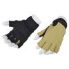 ROYAL GUANTI MEZZE DITA TAN/NERI TAGLIA XL (GL512TXL)