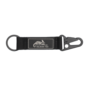 Snap Hook KEYCHAIN with Logo - Nylon - Black