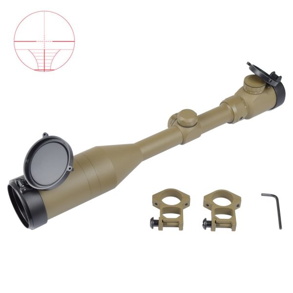 SNOW WOLF OTTICA ILLUMINATA ZOOM 3X-9X LENTE 50mm TAN (SW-0220)