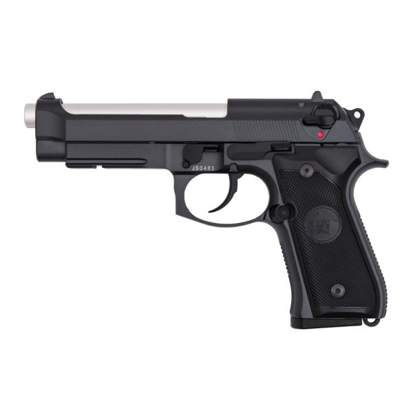 SNOW WOLF PISTOLA A GAS SCARRELLANTE IN METALLO NERA (SW-03B)
