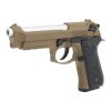 SNOW WOLF PISTOLA A GAS SCARRELLANTE IN METALLO TAN (SW-03T)