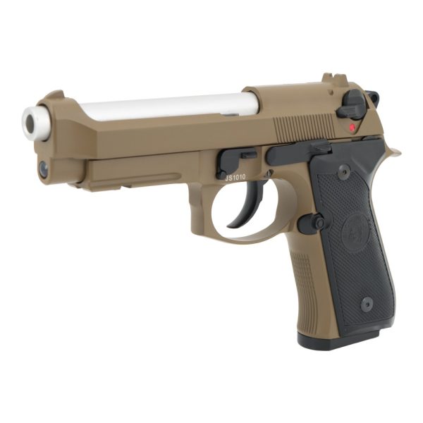 SNOW WOLF PISTOLA A GAS SCARRELLANTE IN METALLO TAN (SW-03T)