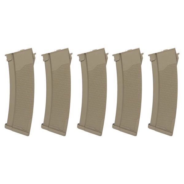 SPECNA ARMS SET 5x CARICATORI HI-CAP S-MAG 380 COLPI PER SERIE J TAN (SPE-05-032797)
