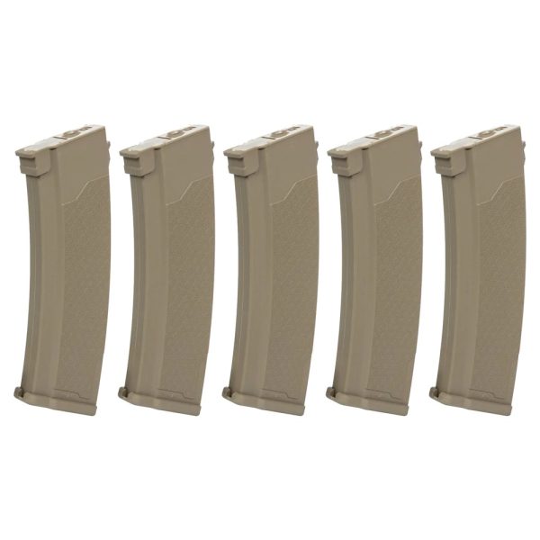 SPECNA ARMS SET 5x CARICATORI HI-CAP S-MAG 380 COLPI PER SERIE J TAN (SPE-05-032797)