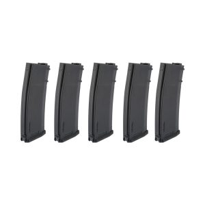 SPECNA ARMS SET 5x CARICATORI HI-CAP S-MAG 380 COLPI PER SERIE M4/M16 NERO (SPE-05-025724)