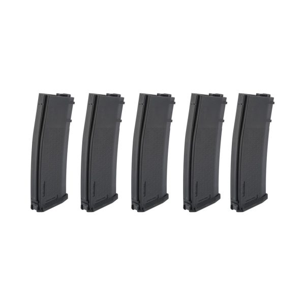 SPECNA ARMS SET 5x CARICATORI HI-CAP S-MAG 380 COLPI PER SERIE M4/M16 NERO (SPE-05-025724)