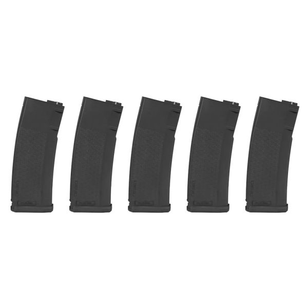 SPECNA ARMS SET 5x CARICATORI MID-CAP S-MAG 125 COLPI PER SERIE M4/M16 NERO (SPE-05-025718)