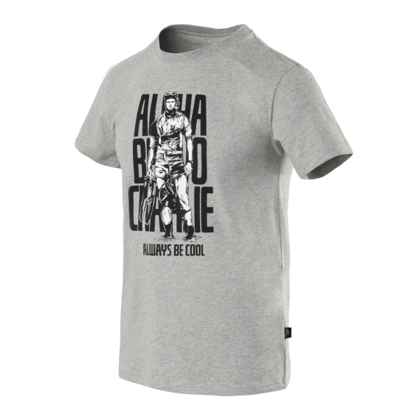 T-shirt (ABC Alfa Bravo Charlie) - Mid Grey Melange