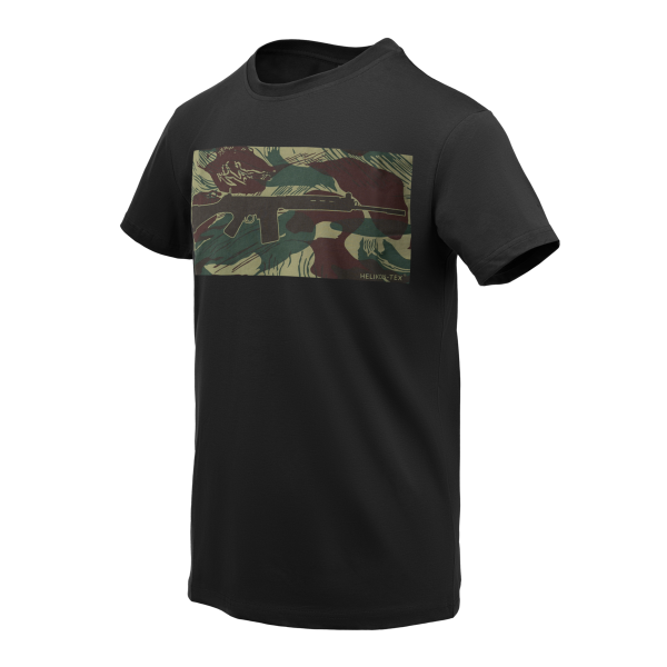 T-Shirt FN FAL - Black/Rhodesian Camo