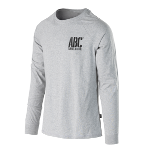 T-shirt Long Sleeve (ABC Always Be Cool) - Mid Grey Melange T-shirt Long Sleeve (ABC Always Be Cool) - Mid Grey Melange