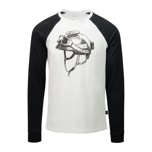 T-shirt Long Sleeve (Delta Helmet) - White