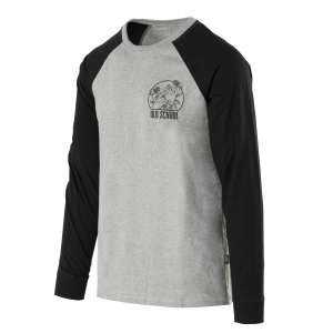 T-shirt Long Sleeve (Old School) - Mid Grey Melange T-shirt Long Sleeve (Old School) - Mid Grey Melange