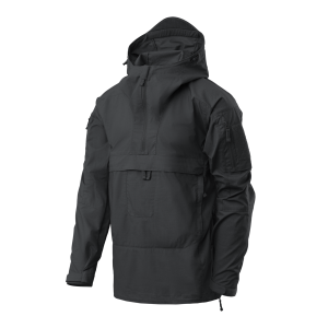 Tracer Anorak Jacket - Polycotton Stretch Ripstop - Black