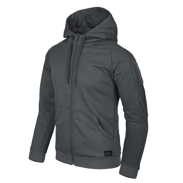 URBAN TACTICAL HOODIE (FullZip)® - Melange Black-Grey