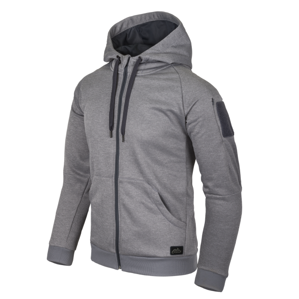 URBAN TACTICAL HOODIE (FullZip)® - Melange Grey