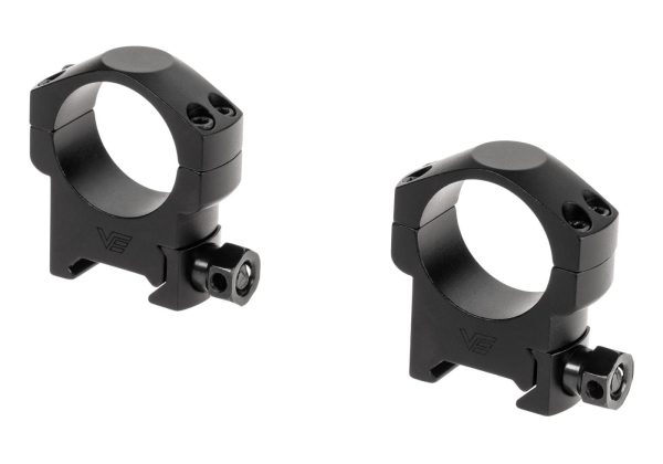 Vector Optics 30mm Medium Profile Weaver Rings Black