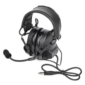 WADSN CUFFIE E MICROFONO CON RIDUZIONE ATTIVA DEL RUMORE NERO (WZ221-B)