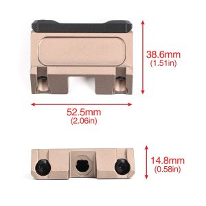 WADSN SLITTA 20mm LATERALE 45 GRADI DARK EARTH (WD2040-T)