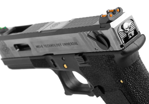 WE G-Force 18C SV Silver Barrel Metal Version GBB Black