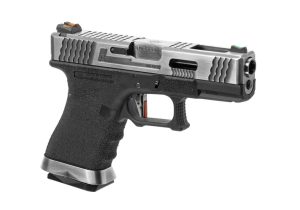 WE G-Force 19 SV Silver Barrel Metal Version GBB Black