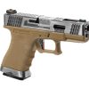 WE G-Force 19 SV Silver Barrel Metal Version GBB Desert