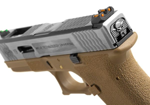 WE G-Force 19 SV Silver Barrel Metal Version GBB Desert