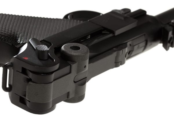 WE P08 8 Inch Full Metal GBB Black