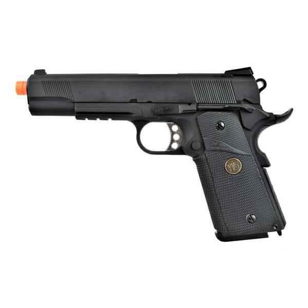 WE PISTOLA A GAS 1911 M E U RAIL NERA (WE08B)