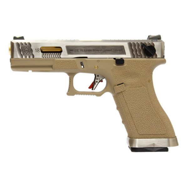 WE PISTOLA A GAS G-18 FORCE SERIES T4 (WG02WET-4) WE PISTOLA A GAS G-18 FORCE SERIES T4 (WG02WET-4)
