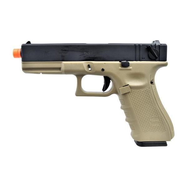 WE PISTOLA A GAS G-18 GEN4 TAN E NERA (W059BT)