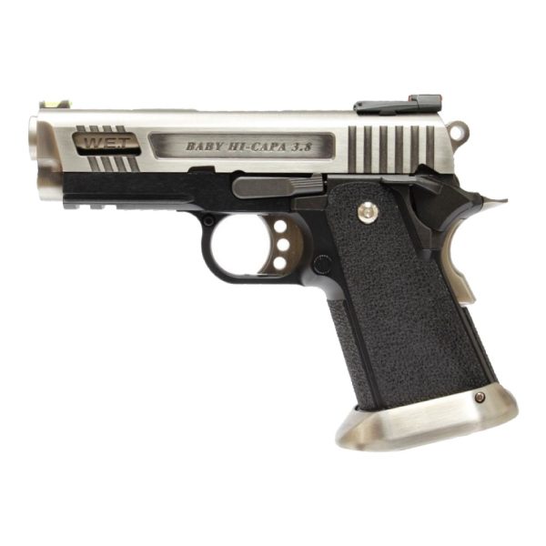 WE PISTOLA A GAS HI-CAPA 3.8 WET-1 VELOCIRAPTOR SILVER (WH8WET-1) WE PISTOLA A GAS HI-CAPA 3.8 WET-1 VELOCIRAPTOR SILVER (WH8WET-1)
