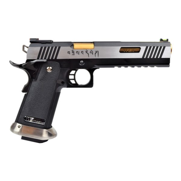 WE PISTOLA A GAS HI-CAPA 6.0 I-REX FORCE SILVER / GOLD BARREL (WH18-2TGD) WE PISTOLA A GAS HI-CAPA 6.0 I-REX FORCE SILVER / GOLD BARREL (WH18-2TGD)