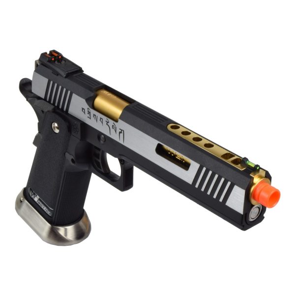 WE PISTOLA A GAS HI-CAPA 6.0 I-REX FORCE SILVER / GOLD BARREL (WH18-2TGD) WE PISTOLA A GAS HI-CAPA 6.0 I-REX FORCE SILVER / GOLD BARREL (WH18-2TGD)
