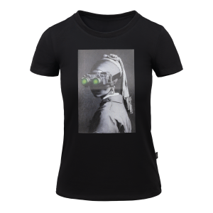 Women's T-shirt (NVG Girl) - Black Women's T-shirt (NVG Girl) - Black
